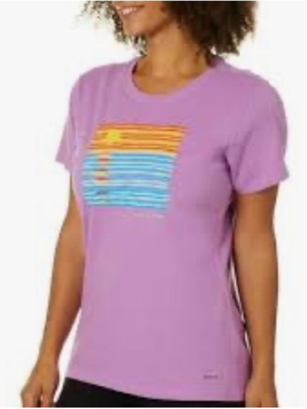 Life Is Good Lavender ocean Spectrum Graphic Tee